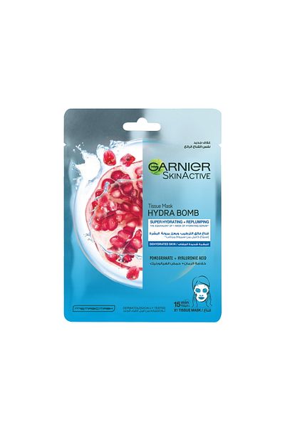Garnier Skin Active Face Mask Hydra Bomb Pomegranate for Dehydrated Skin Tissue