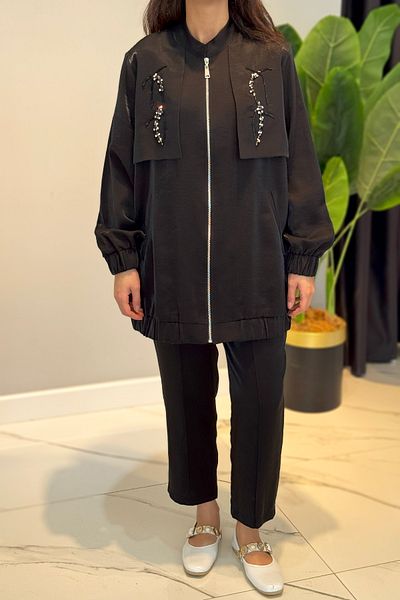 Nuss Pocket Detail Suit 1049 Black