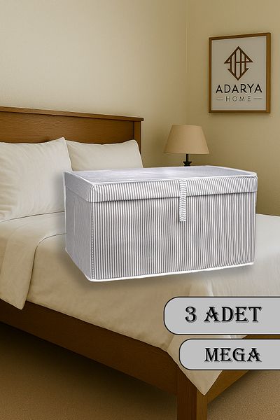 ADARYA HOME Mega Size 60X40X30 Storage Box - 3 Lids