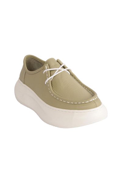 Mammamia D25Ya-7035 Women's Leather Casual Shoes