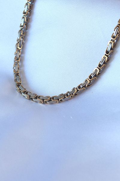 Skygo 316L Steel Mix Color King Chain Model Men's Necklace - TJ-ERK1321