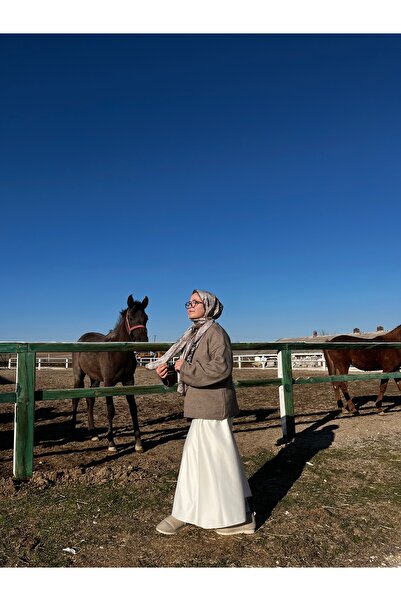 Tasarım Fermuarlı premium Saten Etek