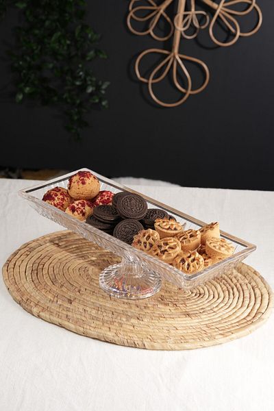 Multiamo Linea Model 3-Section Rectangular Presentation Rack with Glass Legs