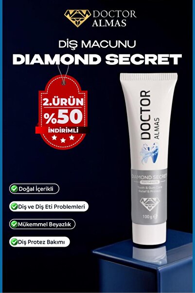 Doctor Almas Diamond Secret Diş Macunu - Rahatlama ve Koruma İçin Bitkisel Fo...