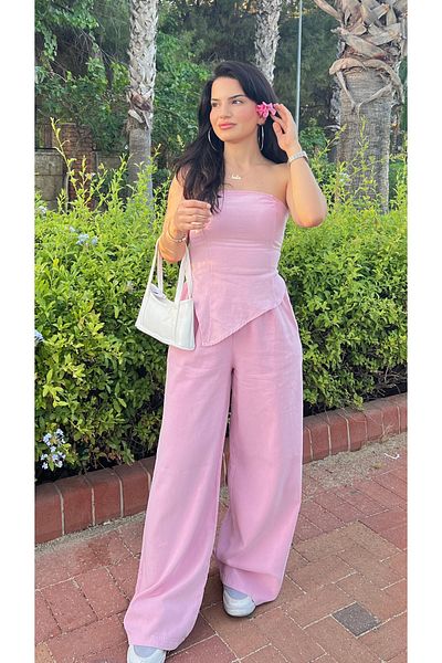 Butik Pink Washable Strapless Suit