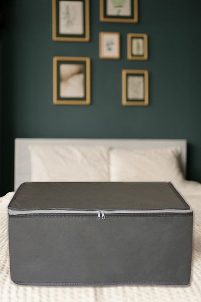 ADARYA HOME 6 Pieces - Underfloor and Sofa Bed Storage 60 X 40 X 22 cm (Anthracite-Plain)