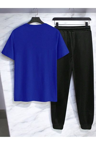uyguntarz Unisex-T-Shirt-Trainingsanzug-Set mit Blumentopf-Design