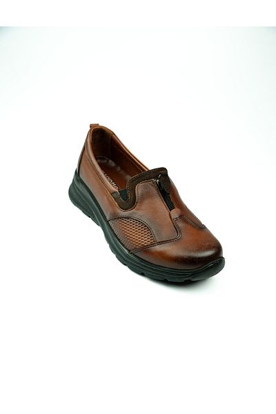 MARİOTTO Father 024 Mariotto Tan Leather Women's Casual Shoes