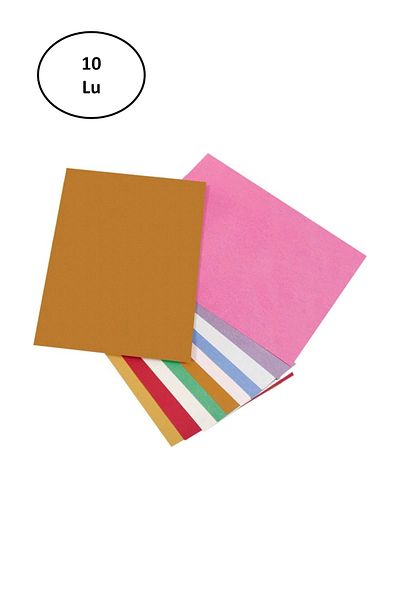 EGATOPTAN Keskin Color 35x50 Pearlescent Background Cardboard 10 Pieces Mixed Color