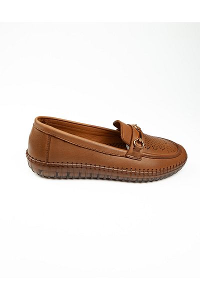 Voyager 127 Tan Leather Women's Casual Shoes