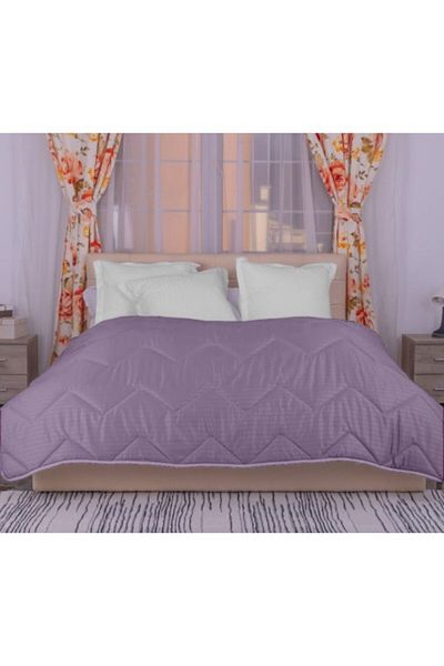 Pucioasa Winter wool polycotton quilt 200X215cm, Pucioasa, lilac