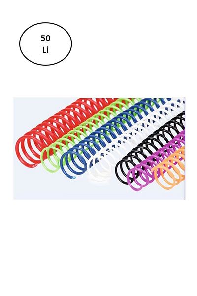 EGATOPTAN Sarff 4:1 25 Mm - 50 Pieces Spiral Spiral Transparent Wire