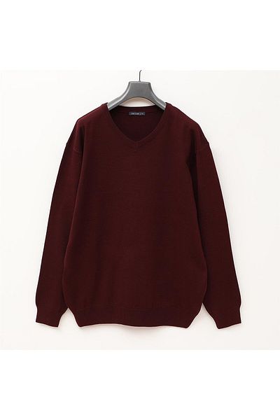 Dio Rise Men's Long Sleeve Slim Sweatshirt - B180916 - Dark Claret Red