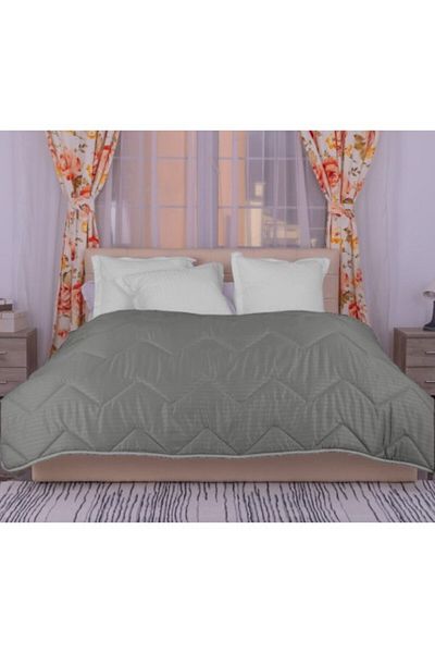 Pucioasa Winter wool polycotton quilt 200X215cm, Pucioasa, gray