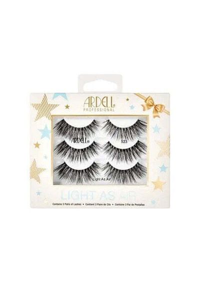 Ardell Professional Light As Air 523 - Black, Contains 3 Pairs
