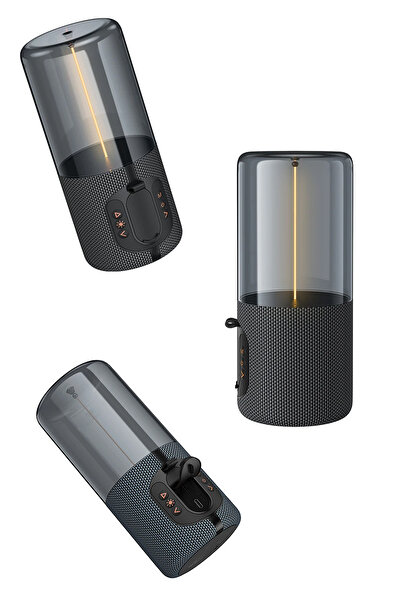 TECHNOMEN Taşınabilir Kablosuz Şarjlı Bluetooth Hoparlör Stereo Çevresel Meta...