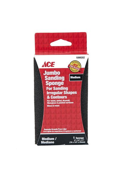 ACE Sanding Sponge (76 x 127 x 25 mm, Medium)