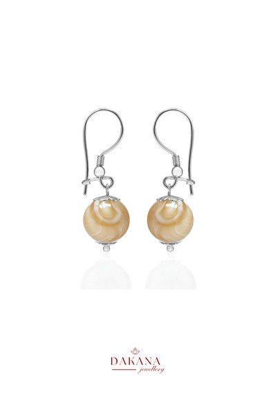 DAKANA JEWELLERY Sertifikalı Doğal Taş Kova Burcu Gümüş Küpe