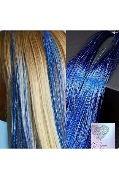 Darya Dd236 Işıltılı Simli Tinsel Saç Uzatma Mavi