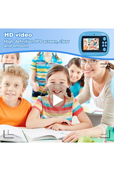 MACON PTUI Instant Camera for Kids - 1080P Kids Camera with 32GB SD Card, 3 Rolls of Printing Paper, 6 Col