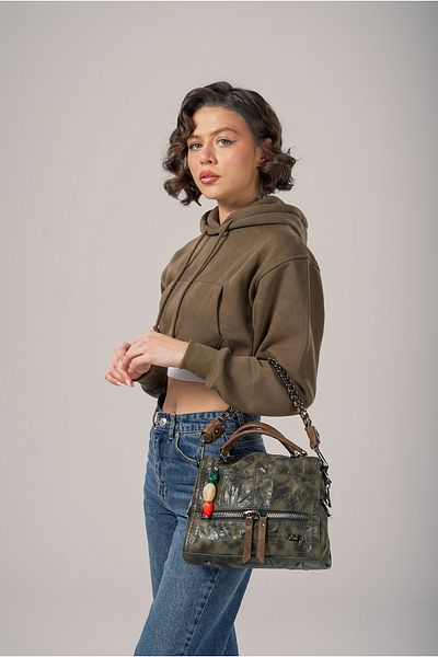 ÇÇS Ççs Women's Shoulder Bag Ccs18030 Dark-Green