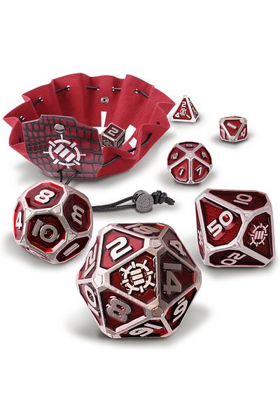 Enhance Collector's Edition Red DnD Metal Dice Set