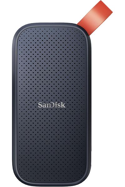 SanDisk قرص SSD محمول بسعة 1 تيرابايت - سرعة تصل إلى 800 ميجابايت/ثانية، منفذ USB 3.2 من الجيل الثاني، منفذ USB-C، صغير الحجم ومتين - SDSSDE30