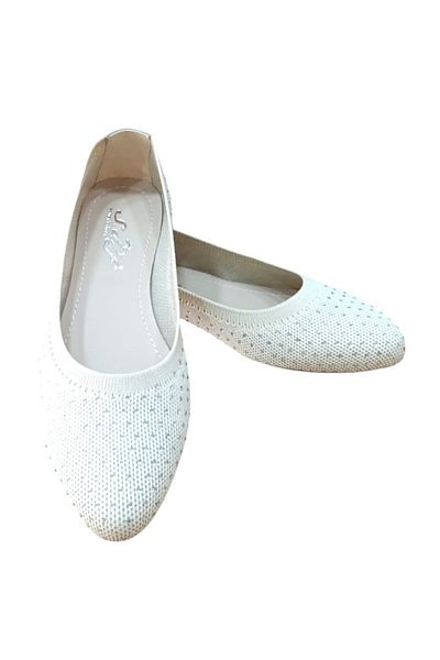 SDF SHOES 243 Women's Stone Knitwear Ballerina