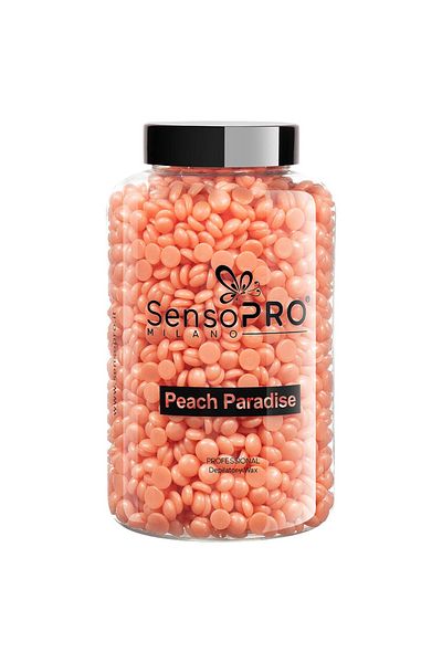 SensoPRO Milano Peach Paradise Professional Elastic Hair Removal Wax, 400g