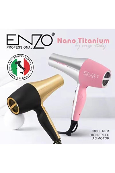 ENZO EN-8862 BLACK GOLD Nano Titanium Hair Dryer - International Version