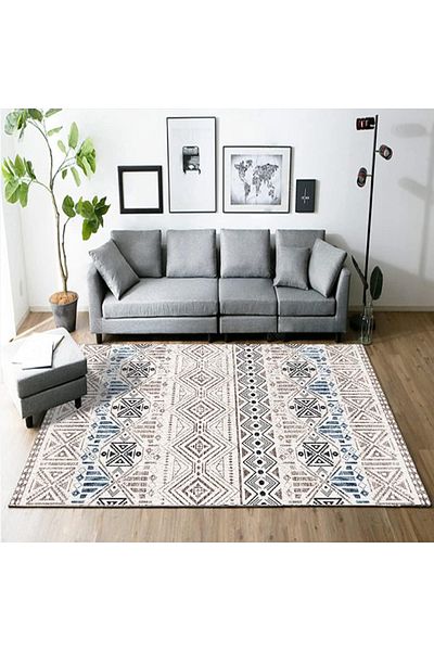 Primo Plus Rectangular Soft Touch Carpet Multicolour 140 x 202cm