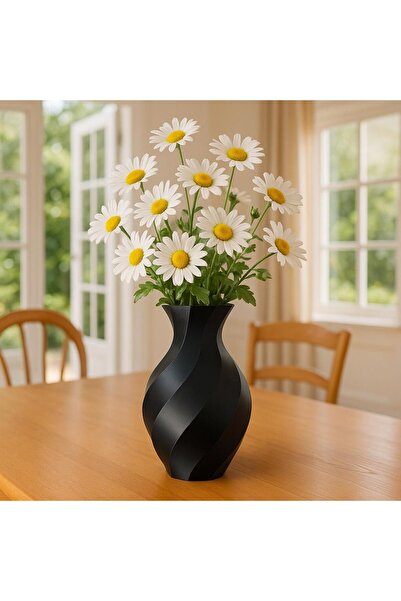 3D Vazo Modern Zarif Dekoratif 20cm