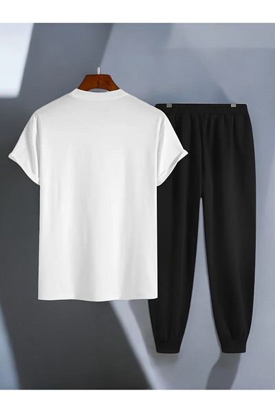 uyguntarz Σετ αθλητικής φόρμας Unisex W Text Printed Tshirt