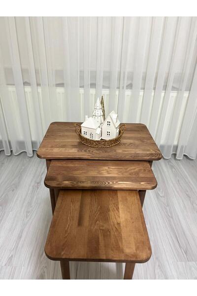 SAMMWOOD %100 DOĞAL AHŞAP MASİF ZİGON SEHPA