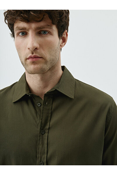 Zikuv Basic Men's Shirt That Can Iron and Absorb Sweat