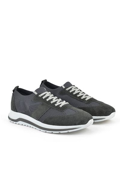 Ziya , Men's Genuine Leather Shoes 15110Z3150 Smoked