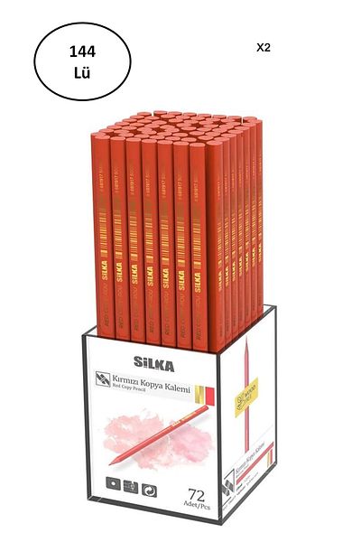 PRATİKOBA Silka Red Copy Pen 144 Pieces