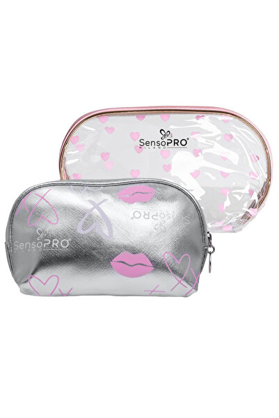 SensoPRO Milano Пътен портфейл Прозрачен и сребрист, SensoPRO Universe, компл...
