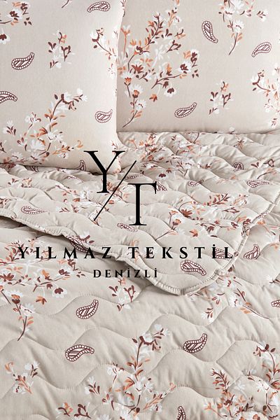 ChicMaison Double Bedspread 200X220 |   2 Pillow Cases 50X70 |   Dowry Set |   Dowry Team |   Beige