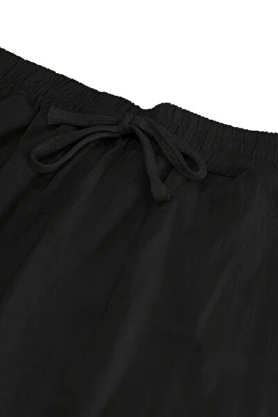 Tarz Cool Men's Black Relaxed Fit Cotton Linen Trousers