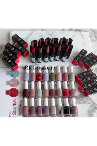 real beauty مجموعة أحمر شفاه كريمي – 12 لون ثابت