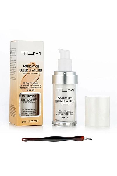 TLM Foundation, Color Changing, 30 Ml, With Nail Trimmer Gift Included