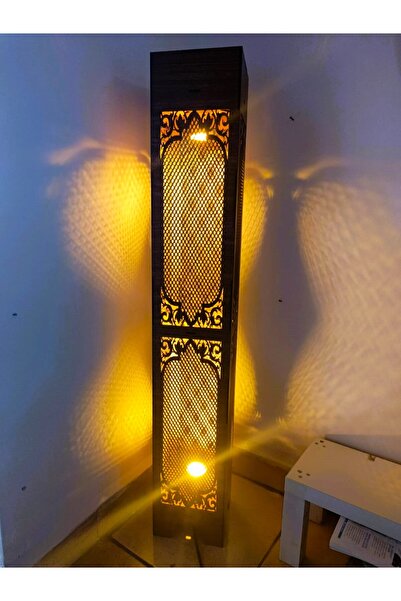Genel Markalar Ahşap Ev Dekorasyonu Gece Aydınlatması Gece Lambası Led Işıklı Lambader 100cm (GK103)