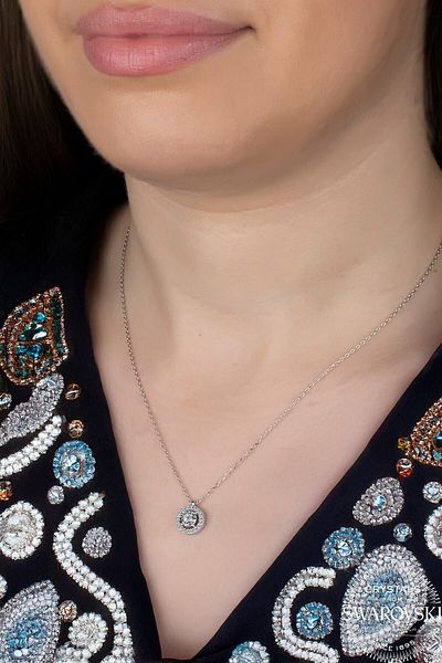 Swaroski Zirconia Stone Solitaire Women's Necklace - Elegant and Timeless