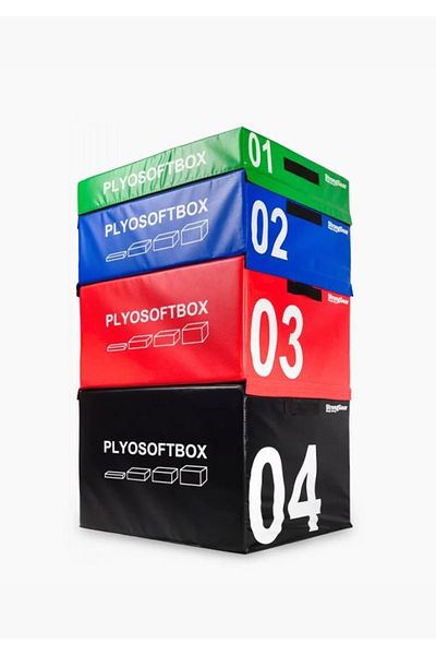 KANGAROO Soft and durable plyometric jumping box set in four sizes to suit all fitness levels