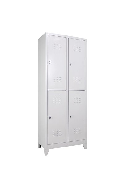 RafBurada Ofis Ekonomik 4'lü Soyunma Dolabı