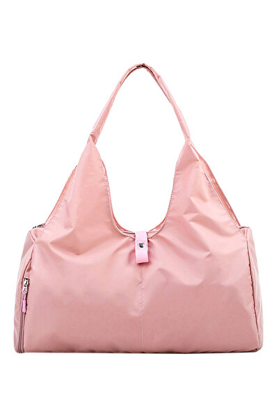 HALAMODO Elegant Metallic Finish Shoulder Bag Pink