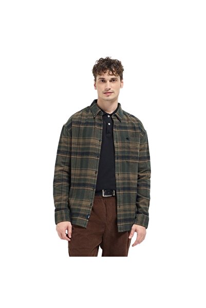 The Bear House قميص رجالي مريح من الفلانيل متعدد الألوان ومربعات الشكل، مناسب...