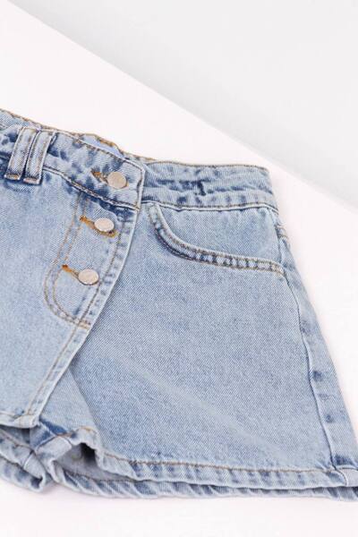 bebitomkids Kız 2-11 Yaş Kot Şort Etek