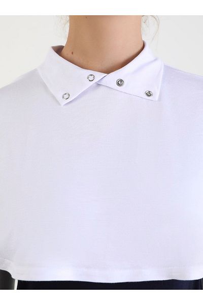 Tuva Collar Sleeve Snap Set - White -